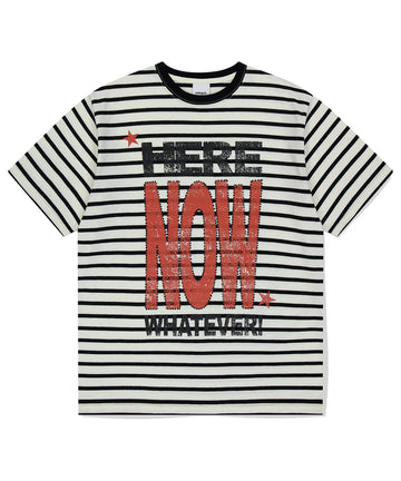 Mahagrid HERE NOW STRIPE TEE