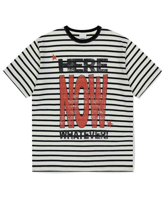 Mahagrid HERE NOW STRIPE TEE