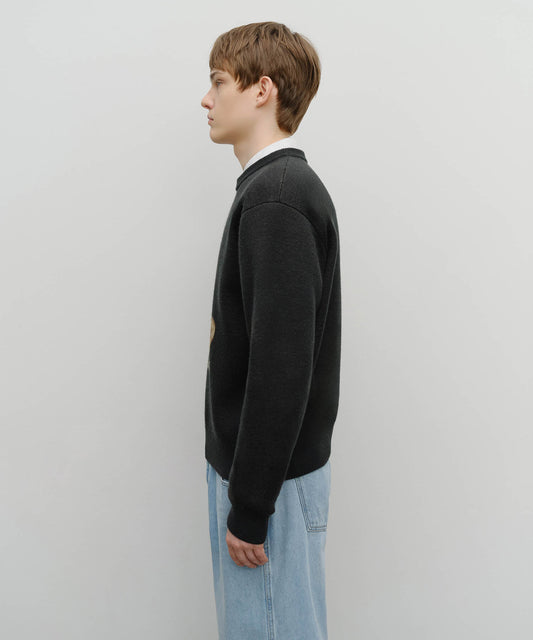 Marithé François Girbaud Doodle Bear Knit Pullover