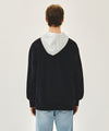 Marithé François Girbaud SHADOW CLASSIC LOGO COLOR BLOCK HOODIE oatmeal