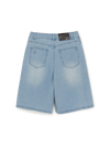 MLB Women's Basic Small Logo 9in Curved Denim Shorts
