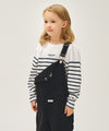 Marithé François Girbaud Kids Border Stripe Long Sleeve Tee Navy