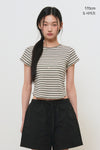 General Idea WOMAN Slim Fit Multi Stripe T-Shirt