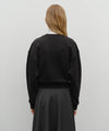 Marithé François Girbaud W Marithé Love Graphic Crop Sweatshirt Black