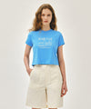 Marithé François Girbaud W FRENCH GRAPHIC CROP TEE