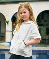 Marithé François Girbaud Enfant Short Sleeves Marine Blouse White