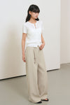 General Idea WOMAN Punching Scallop Half Cardigan