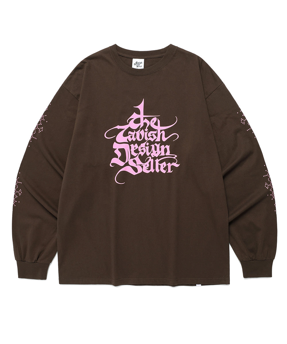 Cavish EMPIRE LONG SLEEVE TEE [BROWN]