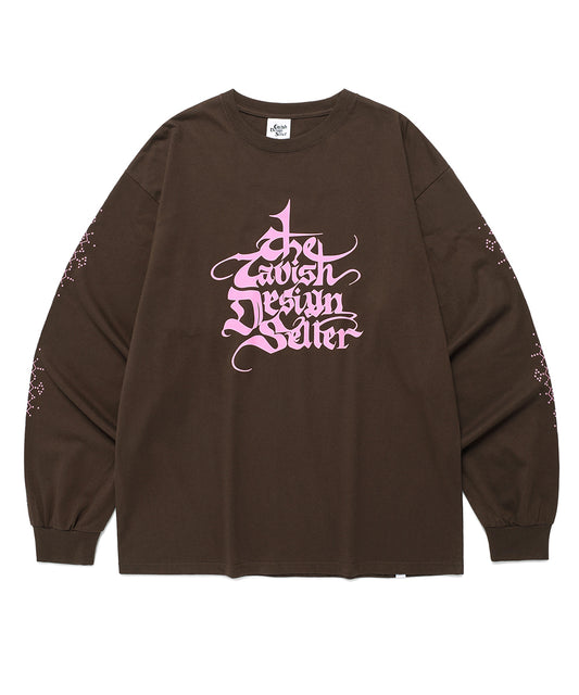 Cavish EMPIRE LONG SLEEVE TEE [BROWN]