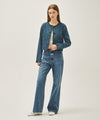 Marithé François Girbaud W ROUND NECK DENIM JACKET