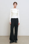 General Idea WOMAN Lace Trim Sweat Pants