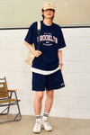 General Idea Unisex Brooklyn Mini Zurie Short Sleeve T-Shirt [Navy]