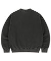Mahagrid GRUNGE SLOGAN PIGMENT SWEATSHIRT [CHARCOAL]