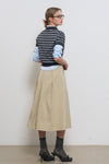 General Idea WOMAN Stripe Collar Half Knit