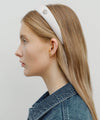 Marithé François Girbaud Circle Logo Satin Hair Band