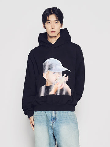 ADLV ADLV Baby Face Cap Boy Hoodie