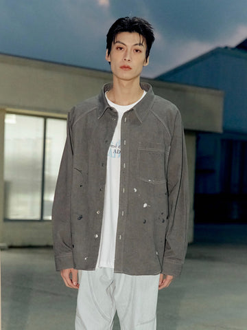 ADLV Paint Effect Oversize Shirt