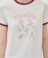 Marithé François Girbaud W PARIS GRAPHIC RINGER TEE