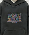Marithé François Girbaud Kids Doodle Classic Logo Hoodie (Brushed) Dark Green
