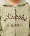 Marithé François Girbaud Kids Applique Logo Hoodie Zip-Up