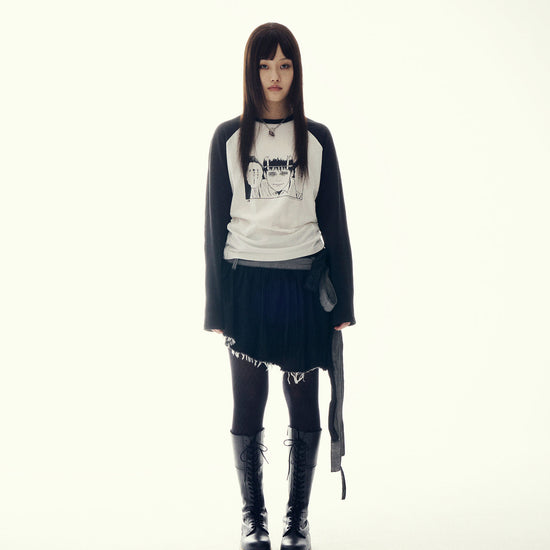 Nice Ghost Club Junji Ito Maniac Souichi Slim Long Sleeve Tee [White]