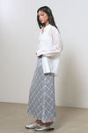 General Idea WOMAN Check Sheer Long Skirt