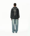 Mahagrid Embroidered Splatter Denim Pant
