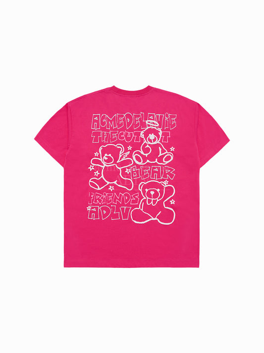 ADLV Bear Friends Doodle Artwork Short Sleeve T-Shirt