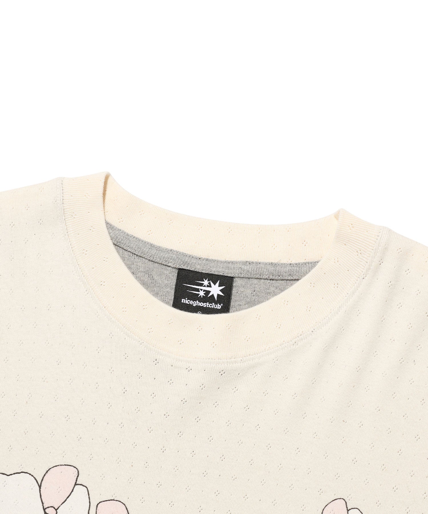 Nice Ghost Club Mimichan Tommy Ppoguri Big Big Tee [Cream]