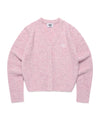 Cavish Women's Two Tone Boucle Cardigan in Pink