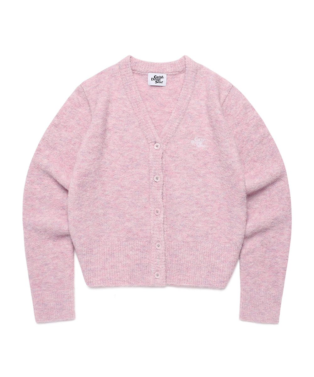 Cavish Women's Two Tone Boucle Cardigan in Pink