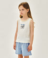 Marithé François Girbaud Kids Waffle Ringer Sleeveless