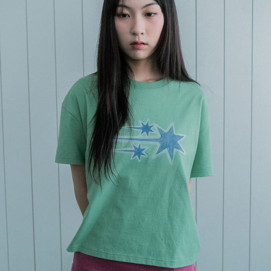 Nice Ghost Club Drawing 3 Star Big Crop Tee