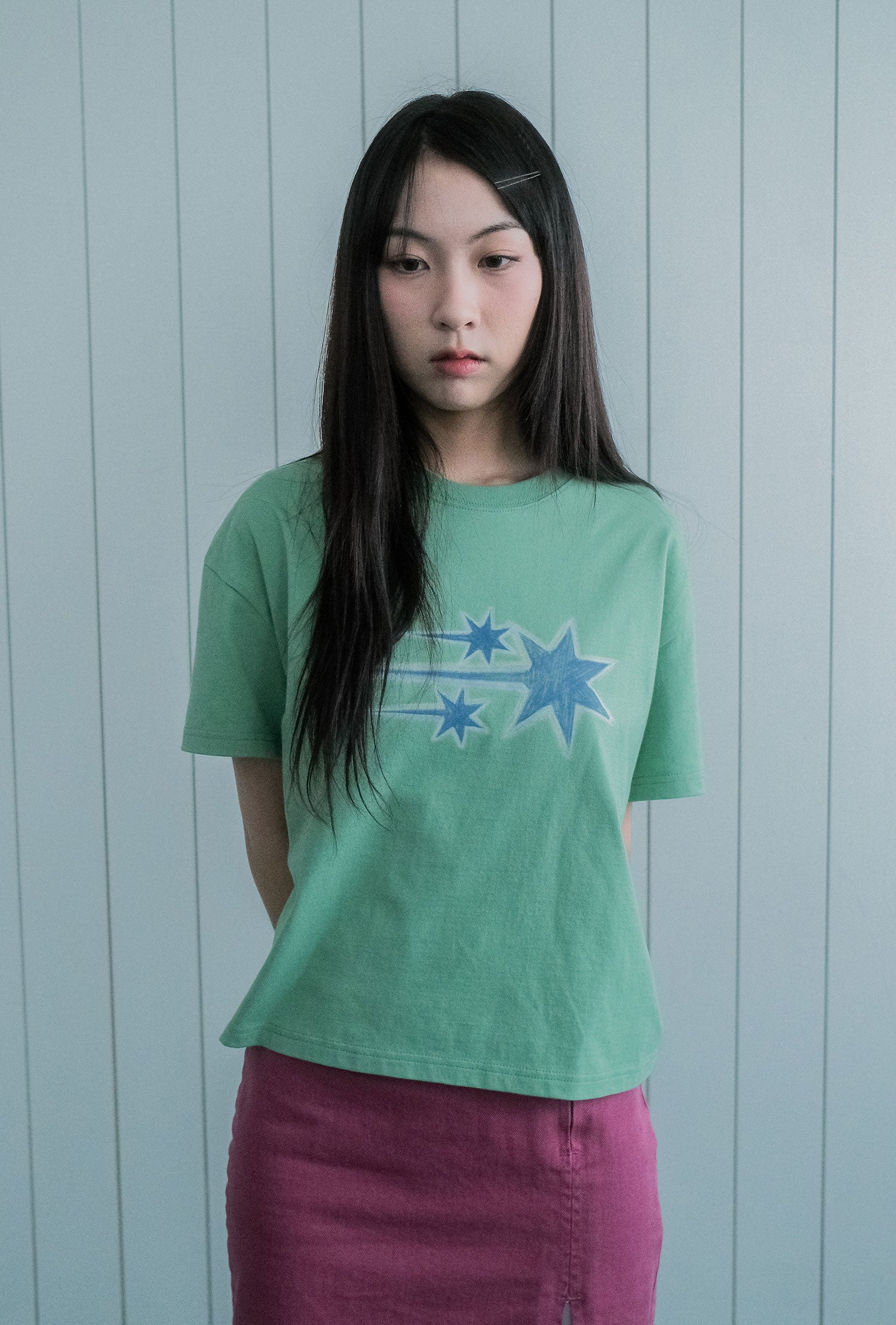 Nice Ghost Club Drawing 3 Star Big Crop Tee