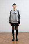 Nice Ghost Club Stripe 3Star Raglan Sweatshirt [Grey]