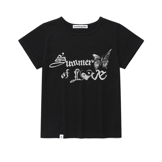 Cavish W SOL SS TEE [BLACK]