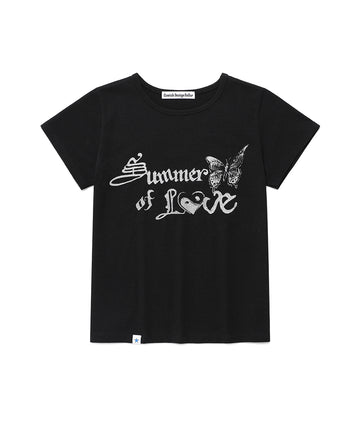 Cavish W SOL SS TEE [BLACK]