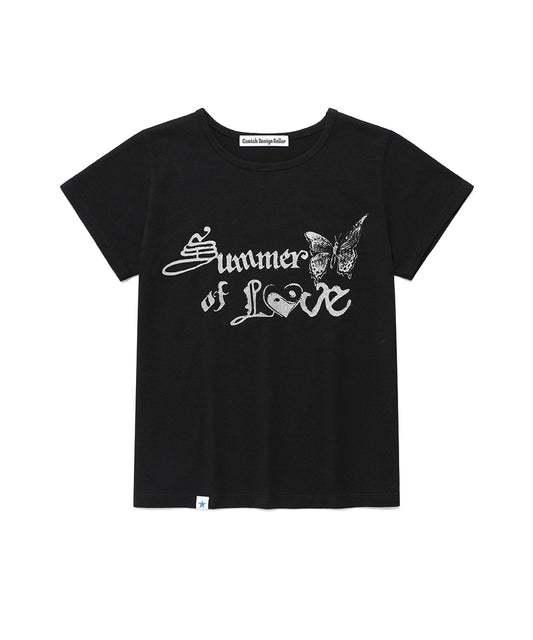 Cavish W SOL SS TEE [BLACK]