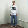 Mahagrid Halftone Hoodie Light Grey