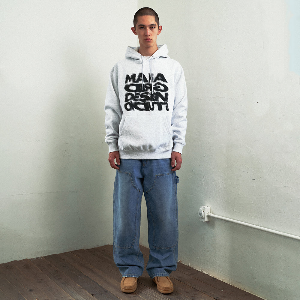 Mahagrid Halftone Hoodie Light Grey