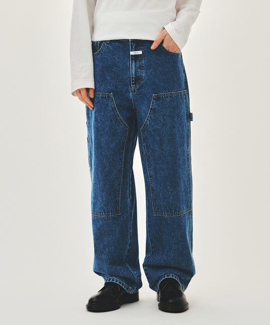 Marithé François Girbaud M Double Knee Denim Pants