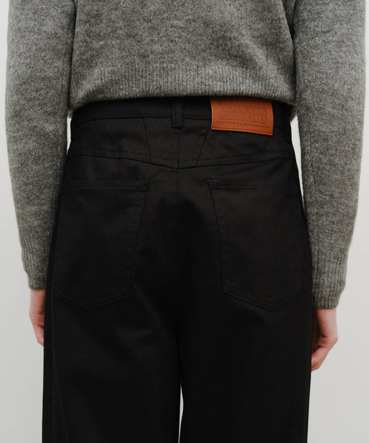 Marithé François Girbaud W Cotton Curved Line Pants