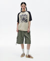 Mahagrid Rose Raglan Tee