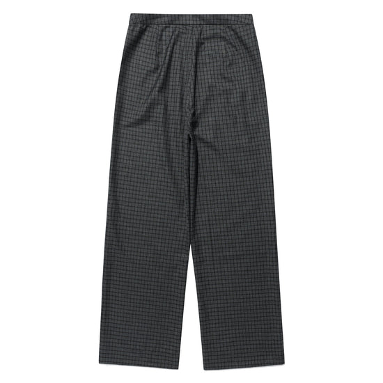 Nice Ghost Club FFATS Check Balloon Layered Skirt Pants [Charcoal]