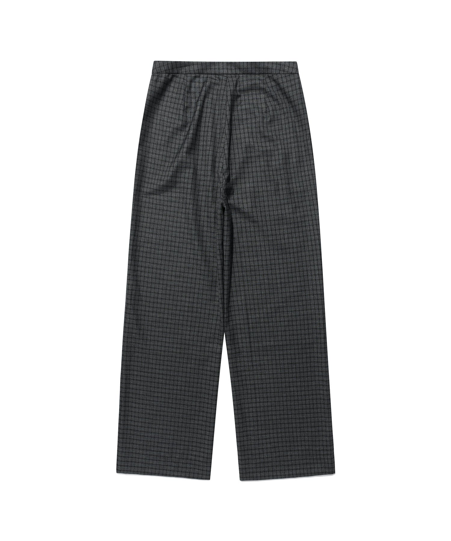 Nice Ghost Club FFATS Check Balloon Layered Skirt Pants [Charcoal]