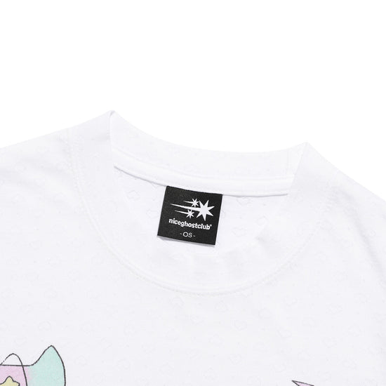 Nice Ghost Club Mimichan Stardust Foam Tee [White]