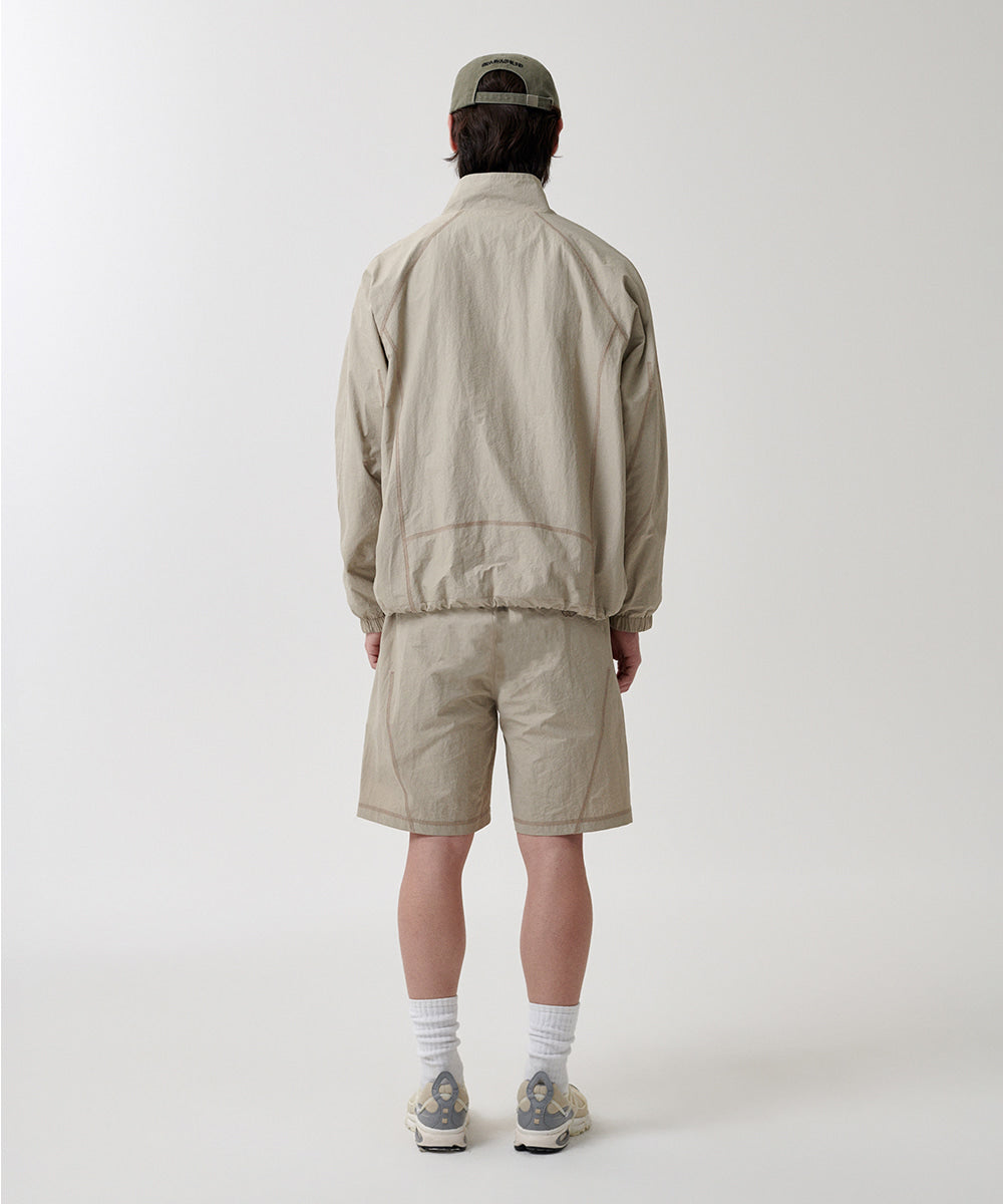 Mahagrid Cover Stitch Nylon Track Short