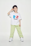 ADLV Kids French Alien Bear Short Sleeve T-Shirt