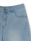 MLB Women's Basic Small Logo 9in Curved Denim Shorts