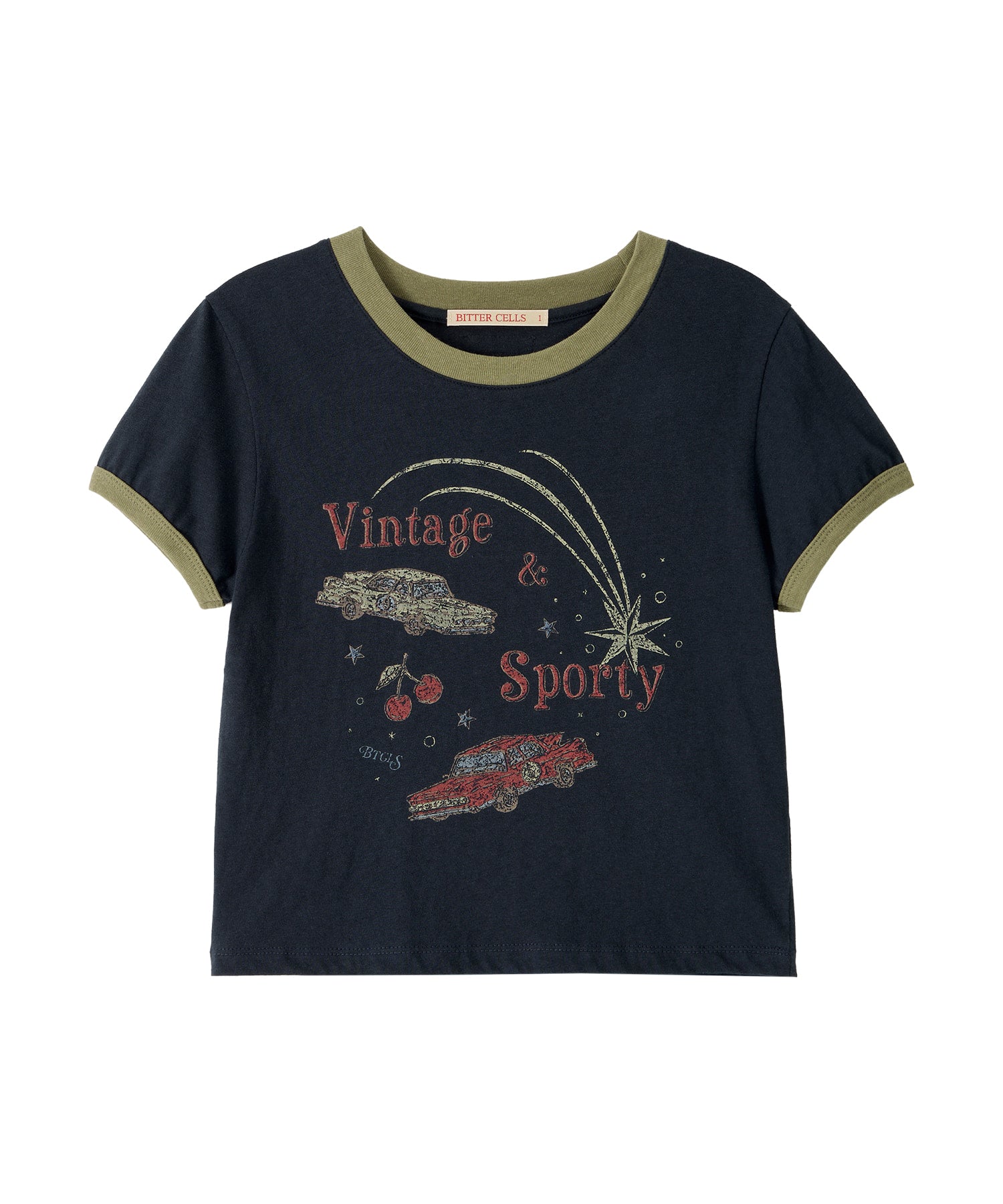 Bitter Cells Vintage Car Ringer Tee